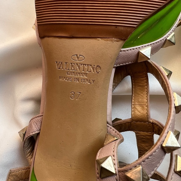 Authentic Valentino Garavani studded heels Green - Picture 9 of 14